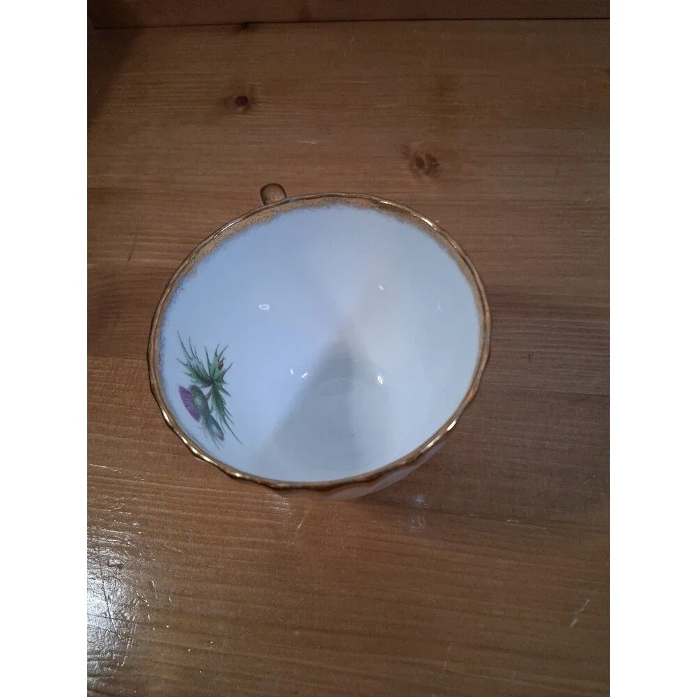 Cup Vintage Adderley Fine Bone China Tea Cup Thistle England 3